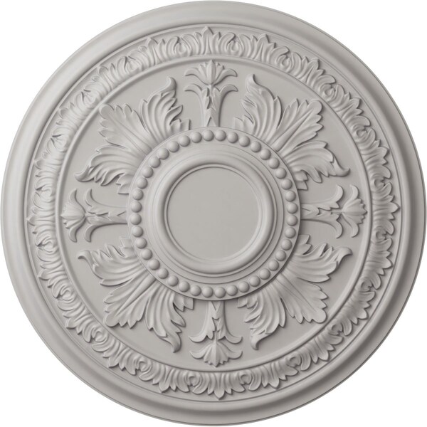 Ekena Millwork Tellson Ceiling Medallion (Fits Canopies up to 6 3/4"), 30 5/8"OD x 2 1/2"P, Ultra Pure White CM30TEUWF - main